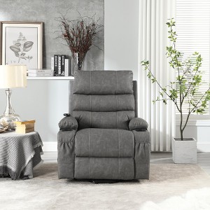 Large Size Electric Power Lift Recliner Chair Sofa For Elderly Living Room, 5 Vibration Modes, Reclining Chair - 1 of 4