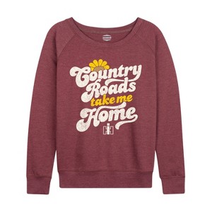 Women's - Country Casuals - Women's Lightweight French Terry Long Sleeve Shirt Lightweight French Terry Wide Neck Long Sleeve Shirt - 1 of 4