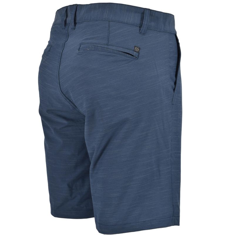 Burnside Men's Hybrid Stretch Cotton Blend Chino Shorts, 3 of 4