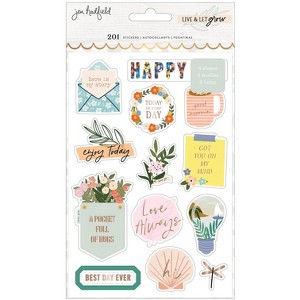 Jen Hadfield Live & Let Grow Sticker Book with Gold Foil Accents - 1 of 3