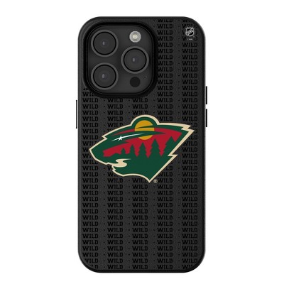 Keyscaper NHL Western Conference Teams Text Backdrop MagSafe Compatible Cell Phone Case for Apple iPhone