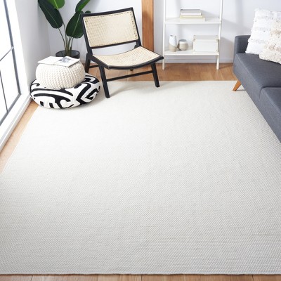 Ivory Hand Tufted Wool 8' x 10' Area Rug