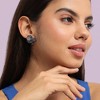 SOHI Women's Flora Heart Stud Earrings - 3 of 4