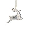 Roman Reindeer Mosaic Style Christmas Ornament  - 4.75" - Silver - 4 of 4