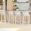 Tangkula 4PCS kitchen bar stools counter height bar stools mid century bar chairs - 3 of 4