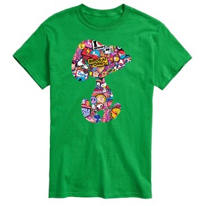 Men's - Peanuts - Snoopy Silhouette Pattern Short Sleeve Graphic T-Shirt - 1 of 4