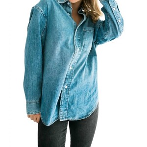 Women's Grace Denim Button Down Shirt - falcon park - 1 of 3