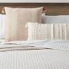 Oversized Oblong Woven Knotted Fringe Decorative Throw Pillow Natural - Threshold™ - image 2 of 4