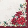 Poinsettia Garlands Engineered Napkins, Set of 4 - Multicolor - 17x17 - Elrene Home Fashions - 4 of 4