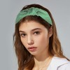 Unique Bargains Women's Satin Knotted Headband Hairband 1.2" Wide - 2 of 4