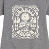 Girls' - Peanuts - Charlie Brown Tour Graphic Short Sleeve Fleece Dress - 2 of 4