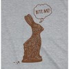 Mens Bite Me Chocolate Holiday Bunny T Shirt Funny Sassy Candy Hilarious Tee - Crazy Dog Men's T Shirt - 2 of 4
