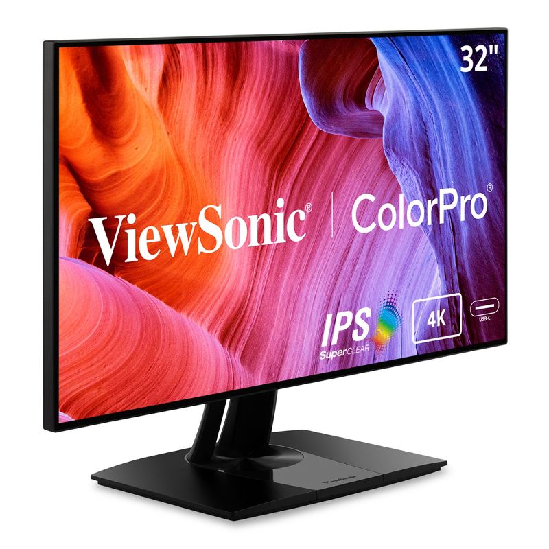 ViewSonic VP3268a-4K 32 Inch Premium IPS 4K Monitor with Advanced Ergonomics, ColorPro 100% sRGB Rec 709, 14-bit 3D LUT, Eye Care, HDR10 Support,, 1 of 11