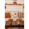 Transpac Floral Milk Jug Centerpiece Set of 2 Fall Harvest Home Decorations for Autumn Thanksgiving - 3 of 3