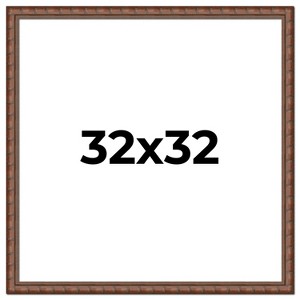 PosterPalooza | 32x32 Modern Bamboo Picture Frame, UV Acrylic, 5 Finishes - 1 of 4