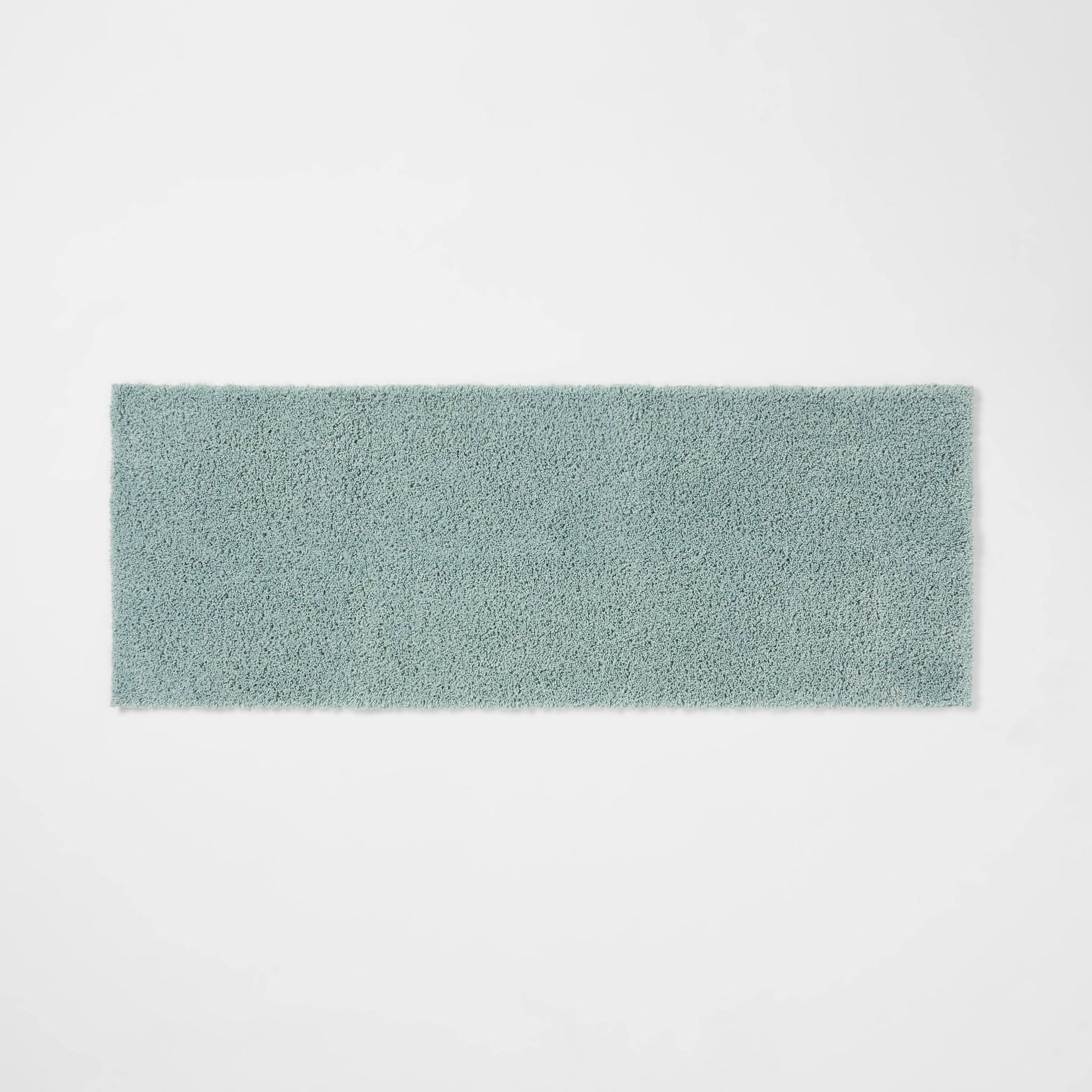 22"x60" Antimicrobial Bath Runner Aqua - Threshold™: Machine Washable, Tufted Polyester, Latex Backing