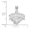 Black Bow Jewelry 14k White Gold United States Air Force Academy Fighting Falcons NCAA Small Pendant - 2 of 3