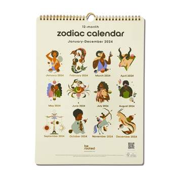  Legami, 2024 wall calendar planner, 12 months and year planner,  space for notes and notes, week number, zodiac signs and international  holidays, single Cellophanatura, 30 x 29 cm : Office Products