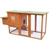 vidaXL Chicken Coop Brown Solid pine wood with painted finish Medium - Brass - 2 of 4