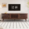 Farmhouse TV Stand for 75 Inches TVs, TV Console Table with Storage Cabinet for Living Room Bedroom - 2 of 4