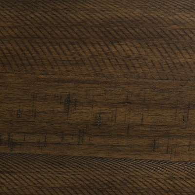 Enrico 60'' Black and Brown Transitional Bar Table Set with USB Ports