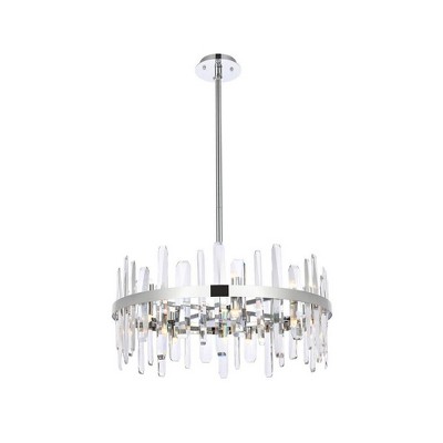 Elegant Lighting Serena 14 - Light Pendant in  Chrome