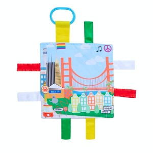 Baby Jack The Learning Lovey San Francisco City Landscape Baby Tag Crinkle Square Toy 8" x 8" - 1 of 4