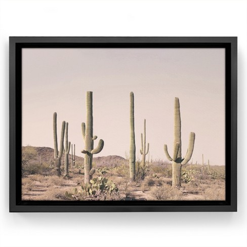 (Set of 2) 24 x 30 Faded Landscape Framed Wall Canvases Natural -  Threshold™