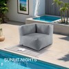 BDELITE Outdoor Bean Bag Lounger for Adults, Foam Water-Resistant for Outside-35.5*35.3*26.5 Inch - 4 of 4