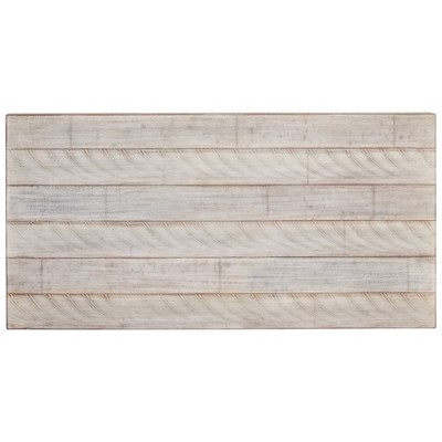 Beige Acacia Wood Rectangular Coffee & End Table Set