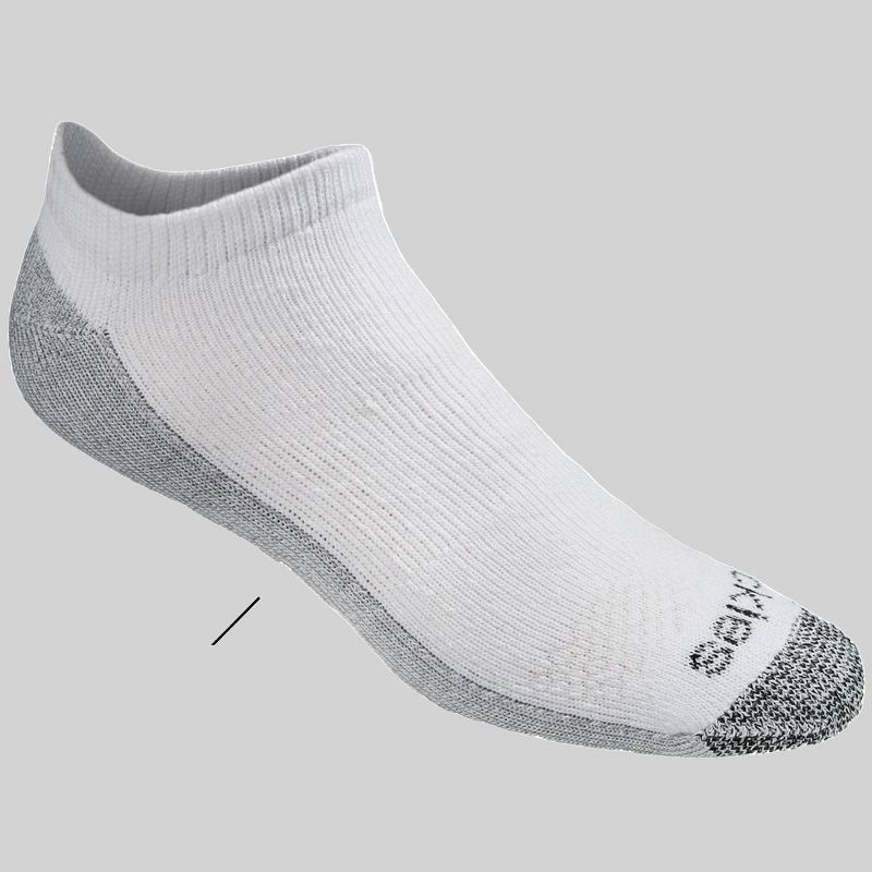 Dickies Dri-Tech Moisture Control Casual Socks 6pk - White 6-12, 4 of 9