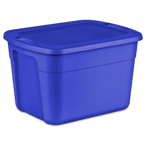 Utility Storage Tubs And Totes Plastic Blue Room Essentials