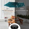 Best Choice Products 7.5ft Outdoor Solar Patio Umbrella for Deck, Pool w/ Tilt, Crank, LED Lights - 3 of 4
