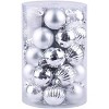 34Pcs Shatterproof Christmas Balls Ornaments Set, 2.36in Plastic Hanging Decor for Xmas Tree, Wreaths, Garlands, Holiday, Party, Wedding - 2 of 4