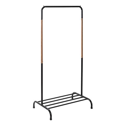 Adjustable Single Rod Garment Rack Black - Room Essentials™ : Target