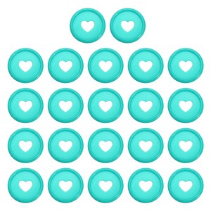 Unique Bargains Plastic DIY Notebook Planner Heart Book Binding Discs 22 Pcs - 1 of 4