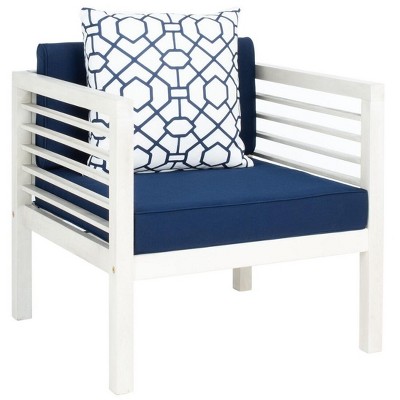 Barcelona Breeze 6-Person Transitional Outdoor Conversation Set, Blue and White