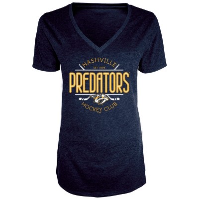 NHL Nashville Predators Women's Blade V-Neck T-Shirt S
