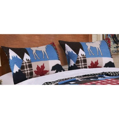 Greenland Home Fashions 1706AS Mountain Trail Multi Standard Sham, 20x26 Inches