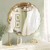 Beautyolove Round Aluminum Alloy Framed Scalloped Wavy Wall Mirror - 2 of 4