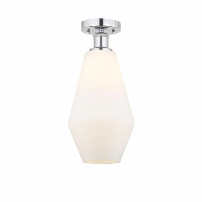 Cindyrella - 1 Light Semi-Flush Mount In Nautiical Style-14.75 Inches Tall and 7 Inches Wide