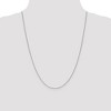 Black Bow Jewelry 1.3mm 10k White Gold Flat Cable Chain Necklace - 2 of 4