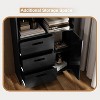 6-Tier Bookshelf with Door and 3 Drawers, 71" Tall Bookcase with 3-Tier Open Shelves, Wooden Book Shelf with Storage Cabinet for Office Living Home - 3 of 4