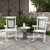 Outsunny Outdoor Wood Rocking Chair, 350 lbs. Porch Rocker with High Back for Garden, Patio, Balcony - 2 of 4