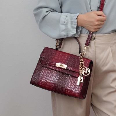 MKF Collection Naomi Women’s Vegan Crocodile Leather Satchel Bag by Mia K — фото 3