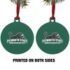 Plymouth State University Primary Logo Aluminum Holiday Christmas Tree Ornament  3.0" (7.6 cm) x 3.37" (8.6 cm) - 2 of 4