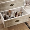 Famapy White 4 Drawer 2-Doors Blinds Accent Dresser For Bathroom - 4 of 4
