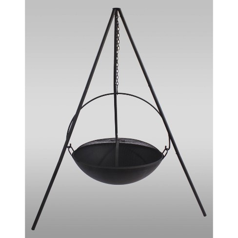 Hanging Wood Burning Fire Bowl Black Catalina Creations Target