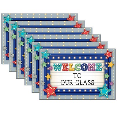 Teacher Created Resources Marquee Welcome Postcards 30 Per Pack 6 Packs (TCR5486-6)