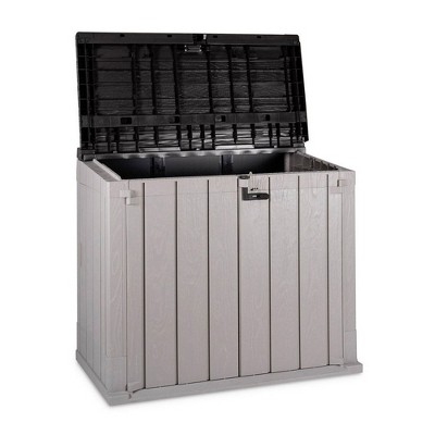 Gray All Weather Outdoor Storage Shed Cabinet